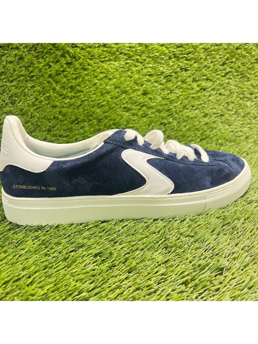 Skechers Arch Fit Legend Hamor Mens Size 9 Blue White Athletic Shoes Sneakers